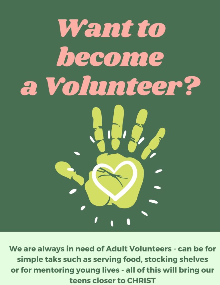 Want to Become a Volunteer_ - Saint Theresa Parish
